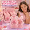 En-gros Set Creativ pentru Copii - Unghii False Autoadezive, Brățară și Abțibilduri - vânzare en-gros pentru revânzare