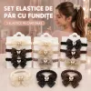 Set 36 Elastice de Păr cu Fundițe - 12 Cartonașe