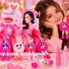 Balsam de Buze cu Breloc și Pompon Pufos Magic Your Life LC526 - Set 12 Bucăți