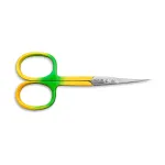 Forfecuță cuticule din inox cu mâner degrade verde-galben