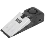 Alarmă de ușă tip opritor cu senzor de presiune 95 dB, argintiu/negru