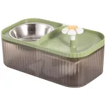 Fântână de apă cu bol inox pentru pisici