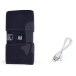 Genunchieră cu încălzire electrică, 3 niveluri temperatură, terapie caldă și rece, reglabilă, alimentare USB