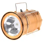 Lampă solară multifuncțională de camping QY-5800T cu 6+1 LED, încărcare solară, 220V și USB