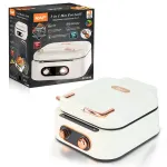 Multicooker electric RAF® 3 în 1 Hot Pot Grill și Tigaie dublă 1800W alb