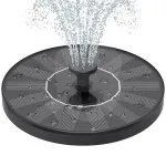 Pompă solară plutitoare pentru fântână și iaz, 1W, 6 duze, 55 cm