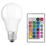 Bec LED RGB E27 cu telecomandă 16 culori