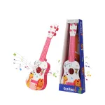 Chitară de Jucărie "Fan Wingda", 21 inch (56 cm), cu 4 Corzi Reglabile și Design Colorat cu Animale