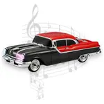 Mașină-Boxă Bluetooth Pontiac 1955, Radio FM, MP3, Stereo HIFI, 28 cm – Negru Elegant