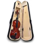 Vioară 4/4 Semi-Profesională, 60 cm, Set Complet cu Arcuș, Rășină și Husă