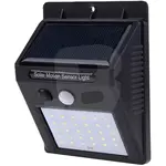 Lampă Solară de Perete cu 30 LED-uri, Senzor de Mișcare și Lumină, IP65 – Negru