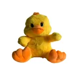 Rățușcă de Pluș cu Luminițe, Jucărie Senzorială și Somn Ușor, Material Extra-Fin