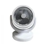 Ventilator de birou portabil cu LED, rotire 360 grade și alimentare USB-C