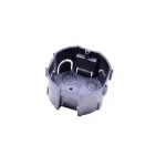 Doză de Aparat Inseriabilă Tip Făgure pentru Montaj Încastrat, Ø75 mm, 41 mm Adâncime, Negru