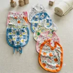 Set 10 Bavete Copii Bumbac Imprimat 10 Bucăți pe Serie