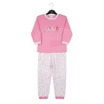 Set 4 Mărimi Pijama Copii Roz din Bumbac 100% Mărimi 34-40