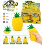 Ananas Squishy XXL Parfumat, 19 cm, Jucărie Antistres Moale și Elastică, Model Ananas