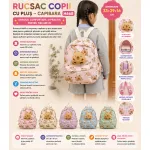 Rucsac copii H668 capibara cu pluș 33x29x16 cm