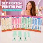 Set 4 Piepteni pentru Păr - 4 Modele și Culori Asortate
