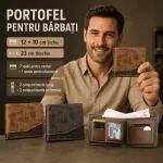 Portofel pentru bărbați 12 x 10 cm - compartimentat