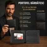 Portofel bărbătesc 12 x 10 cm - 2 culori