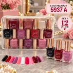 En-gros Ojă Clasică cu Efect Gel Cairuo 18 ml - Set 12 Culori cu Portfard - Cod 5937 A - vânzare en-gros pentru revânzare