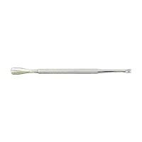 Cuțitaș profesional tip V din inox cu cap spatulă și vârf în V pentru cuticule