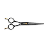 Foarfecă de tuns neagră DGZ 6.5" cu detalii aurii