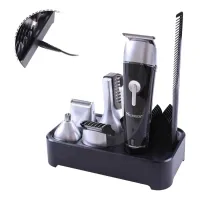 Kit de tuns și îngrijire 5 în 1 SURKER cu accesorii complete pentru păr și barbă