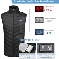 Buton control temperatură vestă încălzită electric