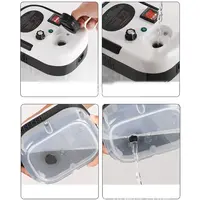 Aparat de curățat cu abur portabil cu rezervor transparent și mâner ergonomic