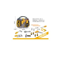 Set „Micul Meseriaș” – Trusă de Scule în Gentuță Portabilă, 15+ Accesorii de Construcție