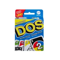 Joc de Cărți DOS Refresh – Ediția Nouă Mattel, Joc de Societate Interactiv pentru 2-4 Jucători