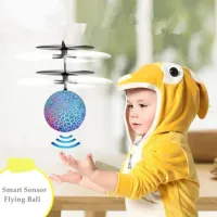 Minge Zburătoare Interactivă cu Inducție și Senzori Infraroșu, Iluminare LED Multicolore, Reîncărcabilă USB