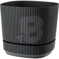Ghiveci din Plastic pentru Flori FLORA, Capacitate 4,6 L, Formă Pătrată