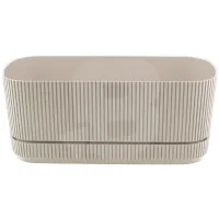 Jardinieră din Plastic pentru Flori FLORA, Capacitate 3 L, Formă Ovală