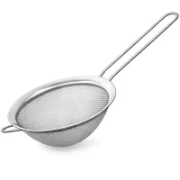 Strecurătoare Mare din Inox pentru Bucătărie, Diametru 24 cm, Mâner Ergonomic, Bax 30 Bucăți