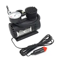 Mini Compresor Auto Portabil 12V cu Manometru, 300 PSI, pentru Anvelope, Biciclete și Mingi