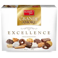 Cutie cu biscuiți și napolitane asortate Sweet Plus Un Grande Amore Excellence, 420g