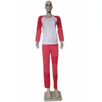 En-gros Set 5 Pijamale Damă cu Mânecă Lungă și Pantaloni Lungi, Bumbac 100%, Mărimi 46-54 - vânzare en-gros pentru revânzare