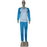 En-gros Set 5 Pijamale Damă cu Mânecă Lungă și Pantaloni Lungi, Bumbac 100%, Mărimi 46-54 - vânzare en-gros pentru revânzare