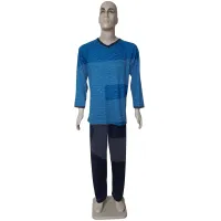 En-gros Set 5 Pijamale Bărbați cu Mânecă Lungă și Pantaloni Lungi, Bumbac 100%, Mărimi 46-54 - vânzare en-gros pentru revânzare
