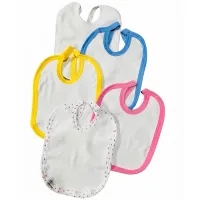 Set 10 Bucăți Babețică Frote Modele Mixte 85% Bumbac 15% Poliester