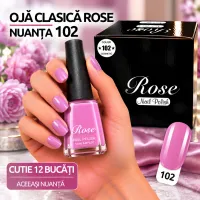 Ojă Clasică Rose - Nuanța 102 - Cutie 12 Bucăți