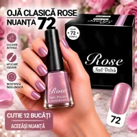 Ojă Clasică Rose - Nuanța 72 - Cutie 12 Bucăți