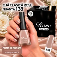 Ojă Clasică Rose 12 ml - Nuanța 138 - Cutie 12 Bucăți