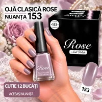 Ojă clasică - Rose Nail Polish, nuanța 153