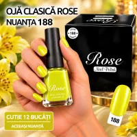 Ojă clasică Rose Nuanța 188 - cutie 12 bucăți