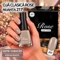 Ojă clasică Rose 12 ml - Nuanța 217 - Set 12 bucăți
