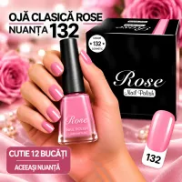 Ojă Clasică Rose - Nuanța 132 - Cutie 12 Bucăți